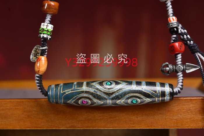 龍六眼天珠，鑲嵌天珠！順利之珠六六大順、人生六大福、財源廣進、解危