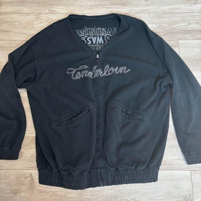嚴選TENDERLOIN Moss StitchZip-up Jacket 胸口刺繡Logo 大號XL 醫療風