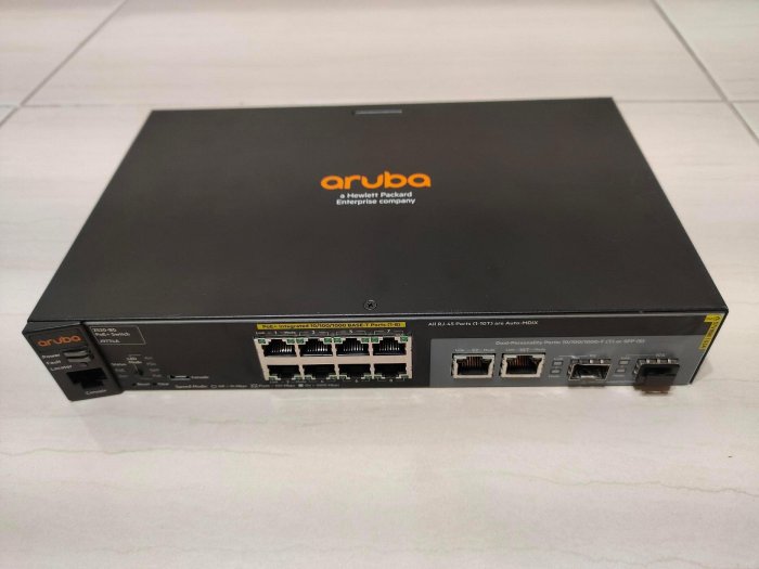 F3660【中古】HP 2530-8 PoE+Switch J9780A AC付属 通電のみ確認OK