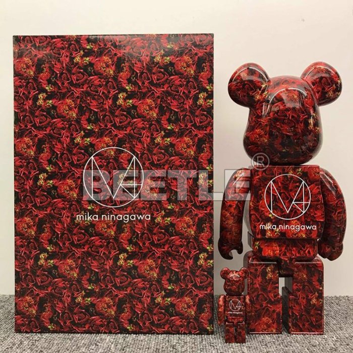 BEETLE BE@RBRICK 蜷川實花ROSE 紅玫瑰MIKA NINAGAWA 100 400