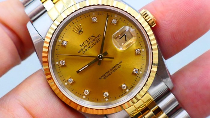 【美好時光】ROLEX勞力士16233半金款Datejust單錶美品錶帶全長 ( 16013 116233參考)