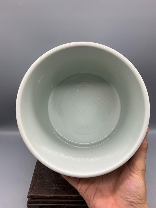 康熙年制青花人物故事筆筒限量古董瓷藝老物件收藏品老瓷器清代康熙青花