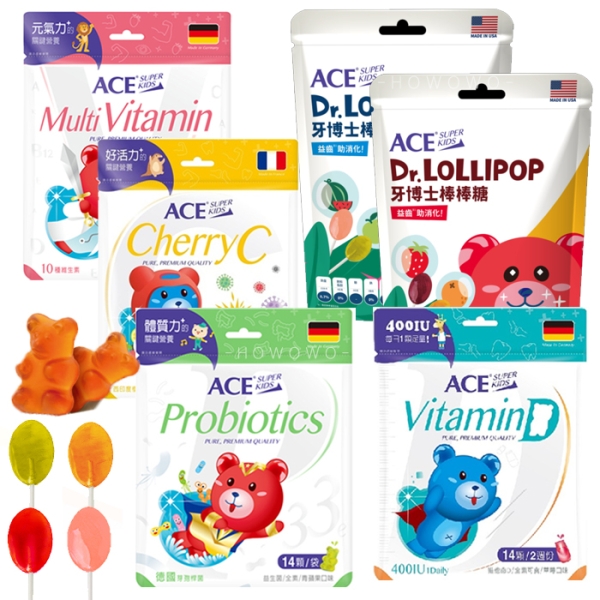 ACE 機能Q 軟糖 14顆 SUPER KIDS 兒童軟糖 零食 0187 宜果