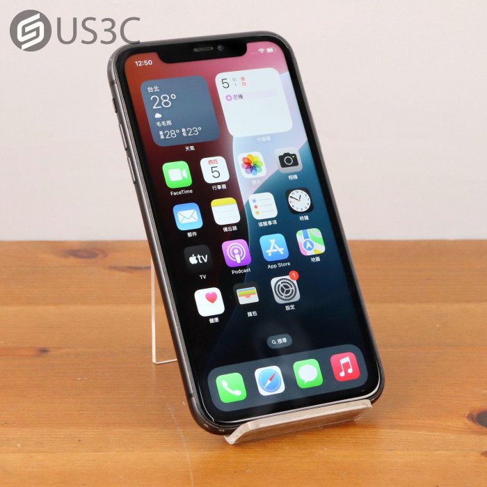 【US3C-板橋店】【一元起標】公司貨 Apple iPhone 11 128G 黑 6.1吋 A13仿生晶片 1200萬像素相機 臉部解鎖 蘋果手機 二手手機