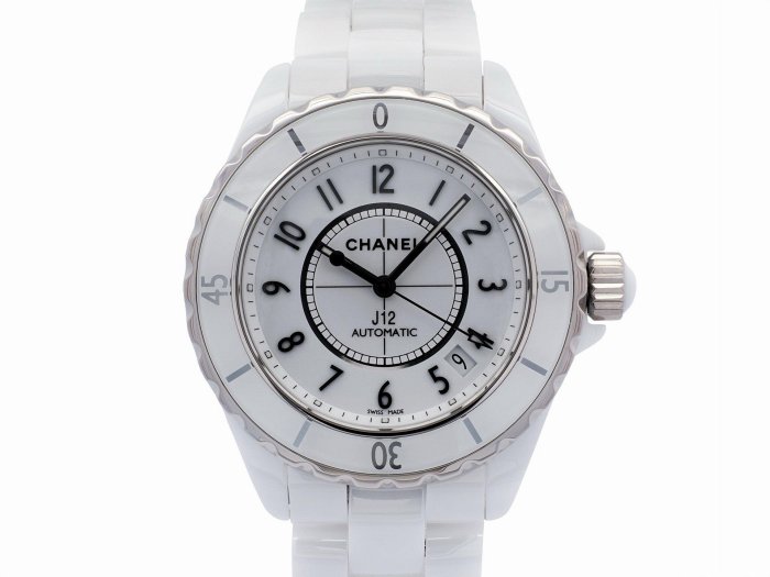 【JDPS 久大御典品 / 名錶專賣】CHANEL錶 J12系列 型號H0970自動 38MM 白色陶瓷 附保證卡 編號:T831