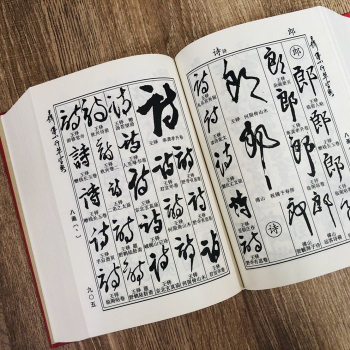 王鐸・傳山 行草書字典 王鐸傅山行草書字典 中国行草書鑑定字典 中国語書道字典/王铎傅