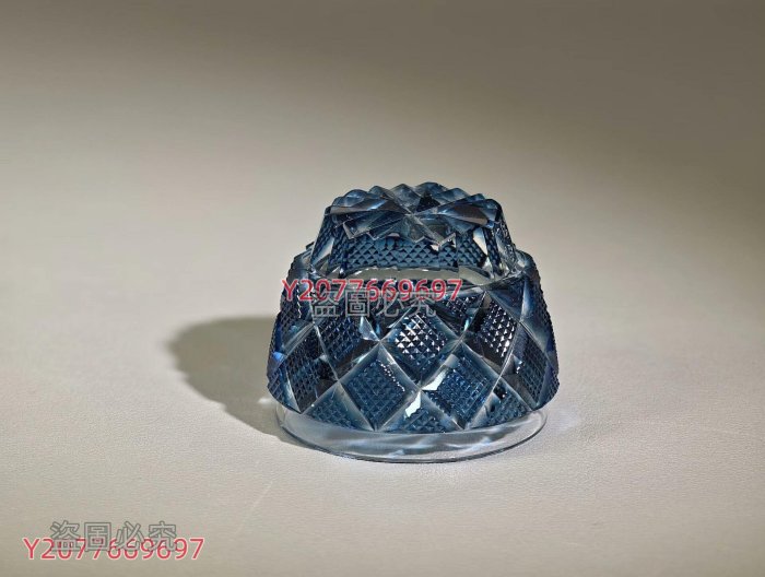 薩摩切子冷酒杯松浦正行復刻稀少藏魚子紋全品保存在銘高4cm徑5cm 相關
