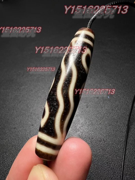 臺灣上肯超頂鳳六眼天珠尺寸14*13.5*61mm (全品) 材質瑪瑙藏品老