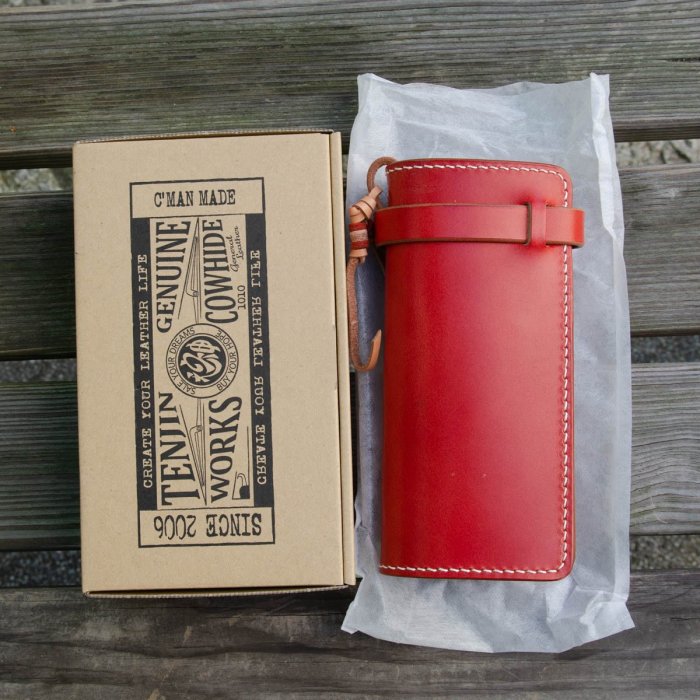 天神Tenjin Works LW06 Long Wallet 櫪木多脂皮革長財布| Yahoo拍賣