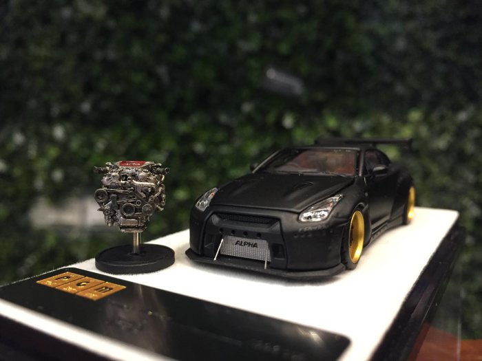 PGM 1/64 日産 GT-R R35 パンデム マットブラック PGM 1/64 日産 GT-R R35 パンデム マットブラック Preorder] PGM 1:64