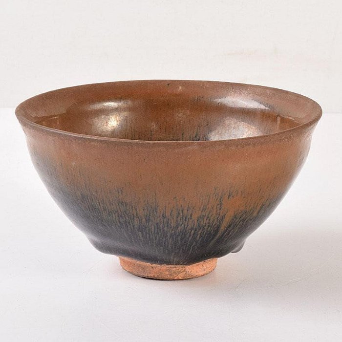 □建窯禾目天目茶碗 宋時代 識箱付 建窯 中国 天目茶碗 茶碗 古箱付き