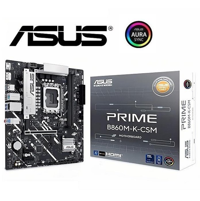 現貨】ASUS 華碩 PRIME B860M-K CSM 主機板 D5 M.2 雙槽 mATX Gen4 【公司貨