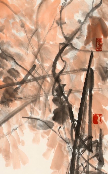 中国古美術・純手描き牧牛図三尺画芯・水墨画・李可染印款・書道品・宣紙・带水印 手繪李可染水墨畫人物牧牛圖| Yahoo拍賣