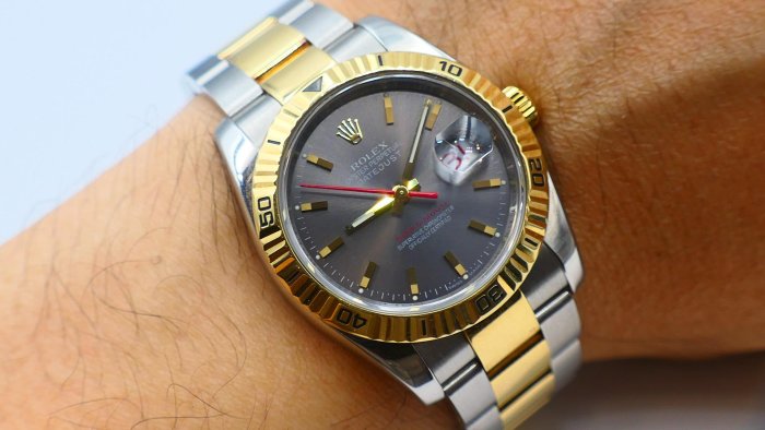 【美好時光】有保單美品！ROLEX 勞力士116263半金灰色面爬山虎 （ 116261 16263參考）