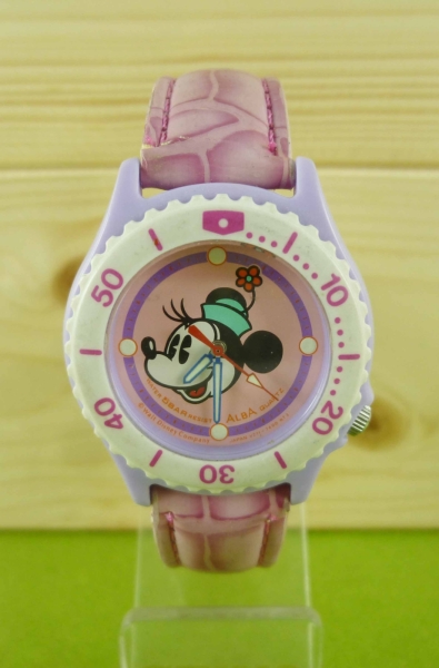 【震撼精品百貨】米奇/米妮 Micky Mouse~手錶-粉紫米妮