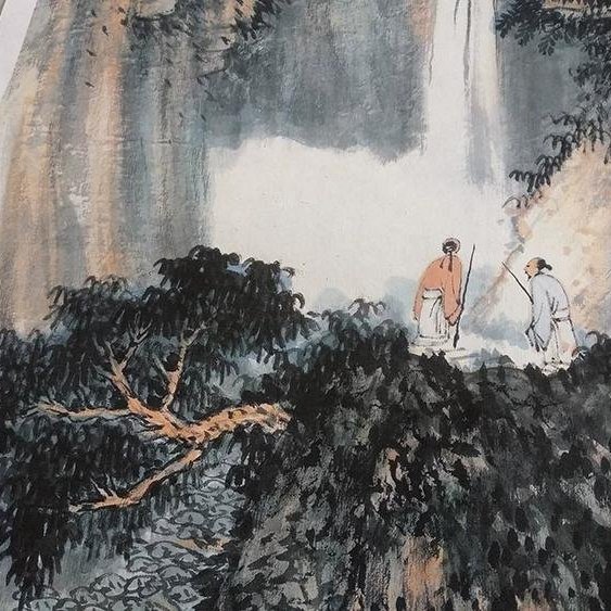 張大千/捲軸掛畫/真迹高清仿製（原件複製品/訂製） | Yahoo拍賣