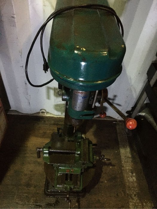 鑽工業級台 鑽轉 鑽孔機 電機 瓦鑽床台式 鑽銑床 二段變速 電鑽 鑽床 二手 出清