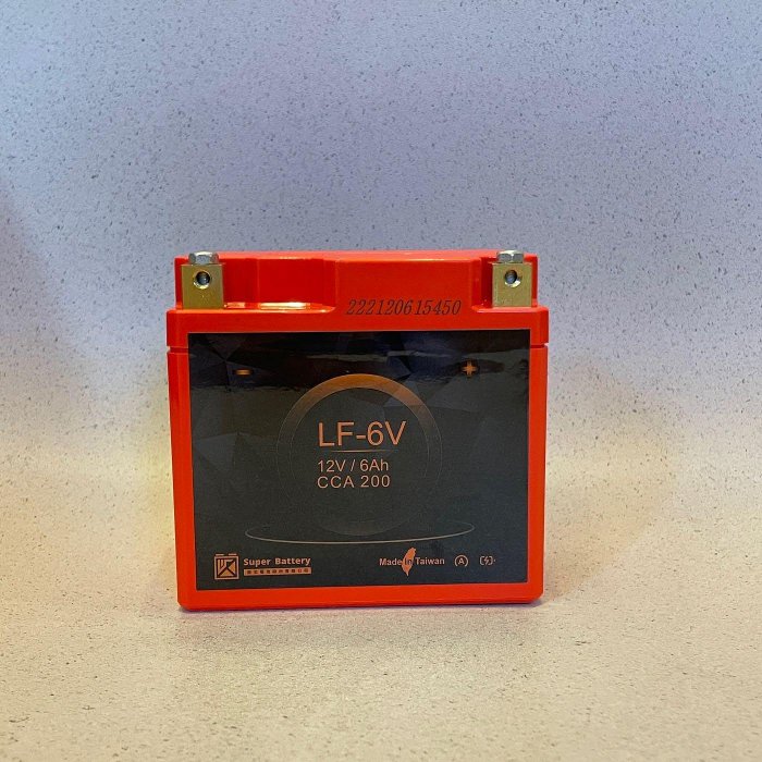 [勁芯原廠賣場] 勁芯鋰鐵電池 LF-6V號 機車電池 CCA200 一年保固 台灣製造 DRG FNX XMAX