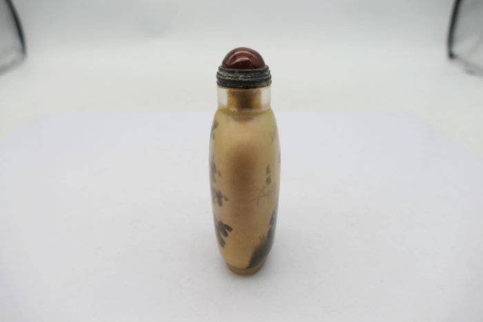 小蔡二手挖寶網) 早期手繪馬少宣內繪慈禧太后鼻煙壺易碎擺件收藏