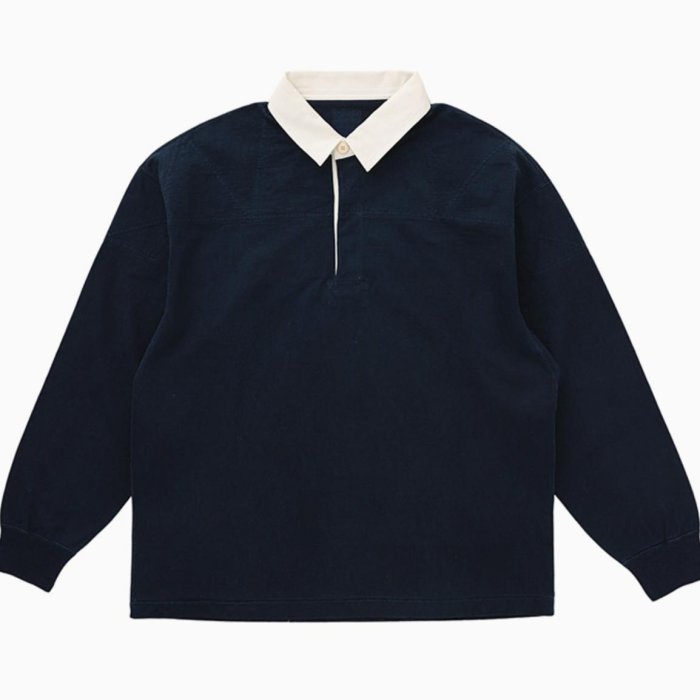 VISVIM 0224905010001 LARKHAM L/S RUGGER (N.D.) POLO上衣。太陽選物