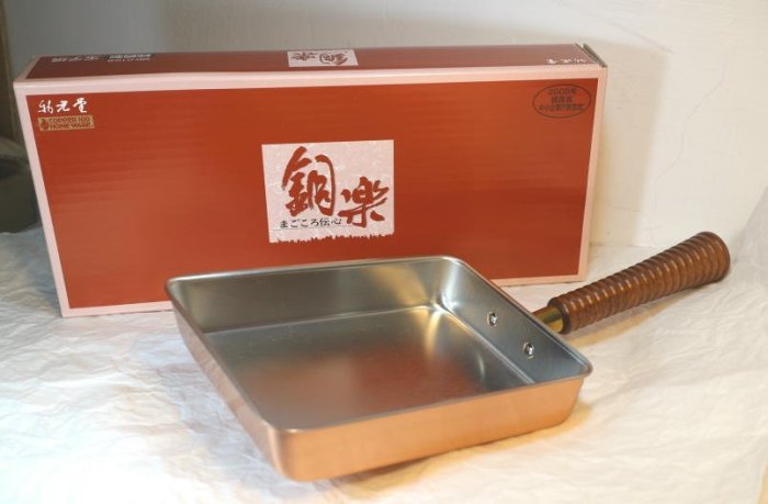 SHINKO~日本製造~新光堂~MD0109~玉子燒~天然木柄~銅製品~780ml~超取免