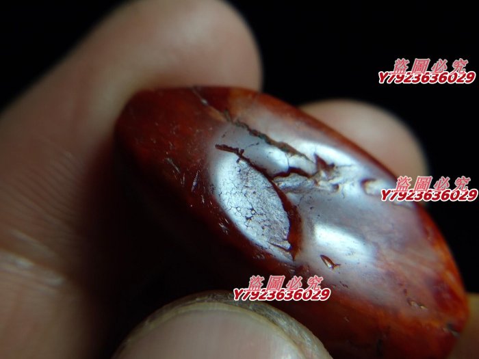 古董珠戰國時期紅瑪瑙管珠勒子藏傳藏區老珠子老瑪瑙尺寸:對孔29MM寬14+