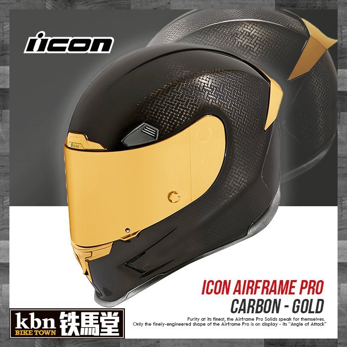 icon airframe pro carbon helmet gold 4Tress Full Face Motorcycle which keeps you comfortable for short and long rides alike The AFP Topshelf - Available