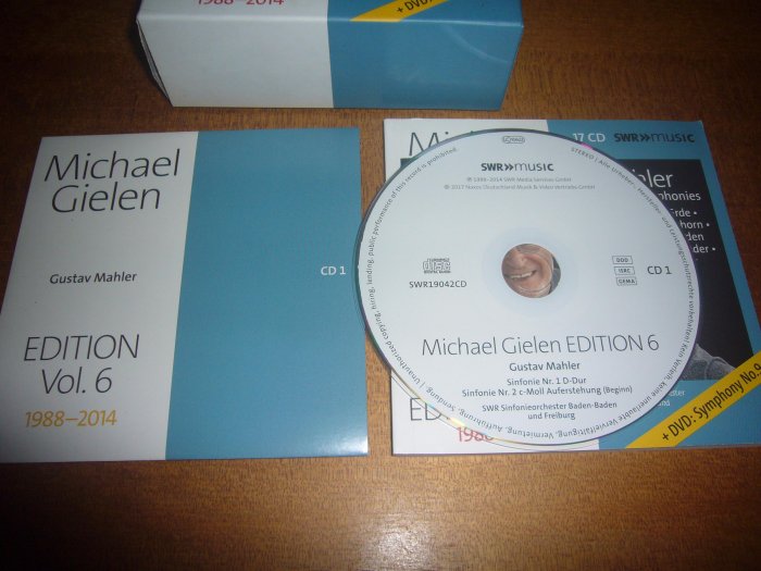 馬勒Mahler交響曲全集及管弦樂名作17CD+1DVD麥可‧吉倫Michael Gielen