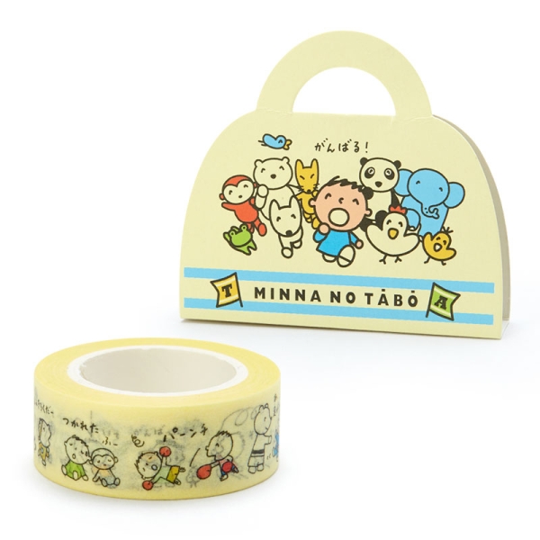 【震撼精品百貨】大寶/大口仔 Minna No Tabo ~Sanrio 大寶紙膠帶-黃#29255
