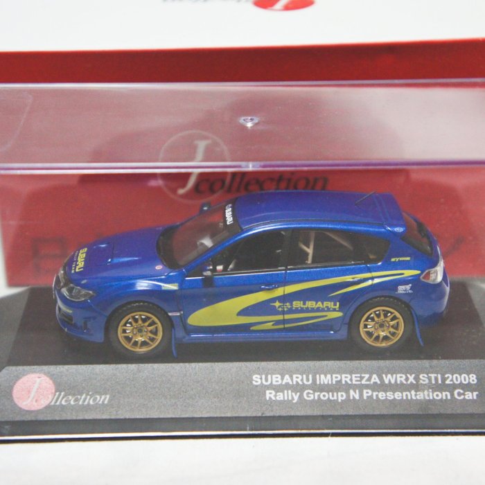 現貨特價】1:43 J-Collection SUBARU Impreza WRX STI 2008 Group N