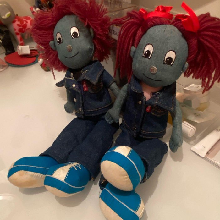 絕版超限量收藏!!! LEVI'S DENIM RAG DOLL 情人節限量版牛仔娃娃(已售