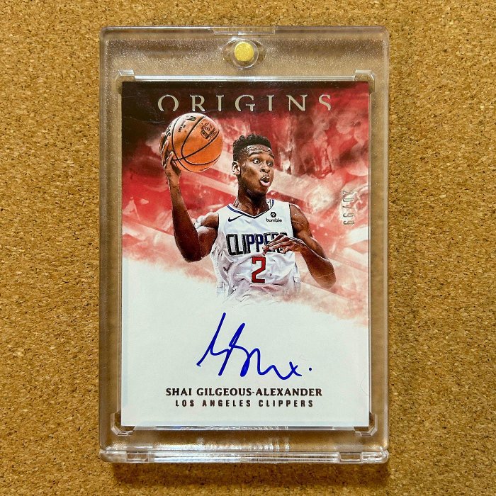2018-19 Origins Shai Gilgeous-Alexander RC Auto 限量/99 MVP