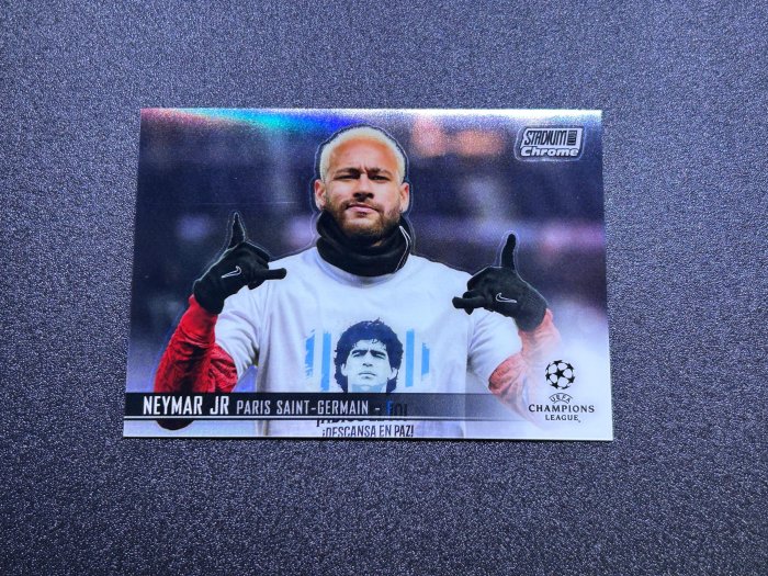 Neymar 內馬爾 2022 topps 球員卡日 歐冠 UEFA 巴黎聖日耳曼足球俱樂部