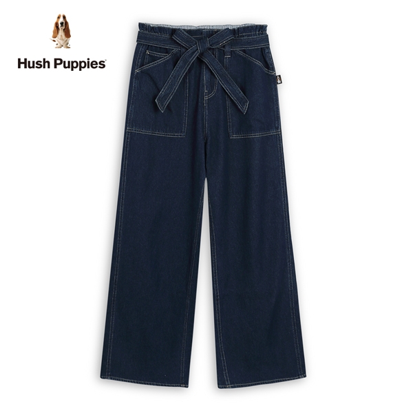 Hush Puppies 長褲 女裝腰綁帶寬鬆牛仔長褲