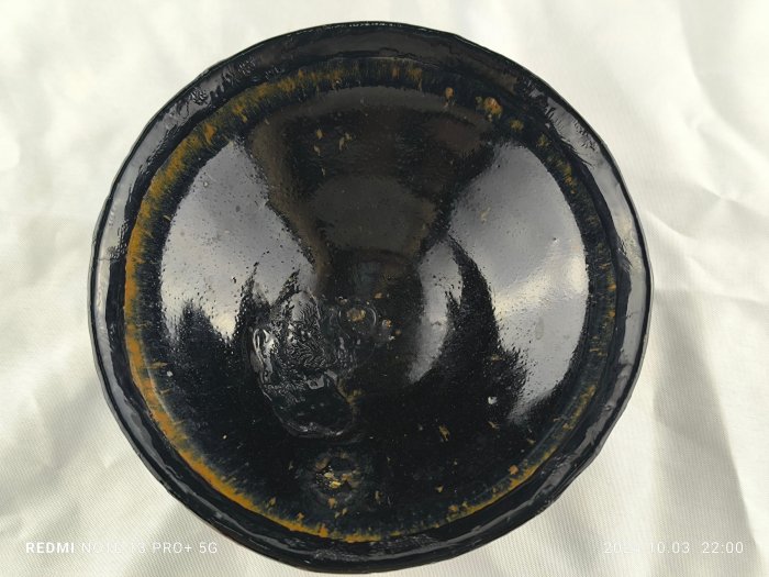 石趣齋文物@@宋代東張窯(福清窯)黑釉束口盞(包老到代) | Yahoo拍賣