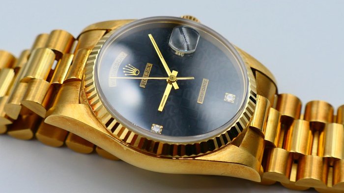 【單售面盤】ROLEX勞力士極罕見原裝黑色紀念面（6,9方鑽）18038 18238 118238 等都可用