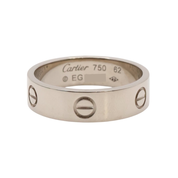 Cartier 卡地亞 Love 戒指 #62 18K白金 B4084700 【二手名牌BRAND OFF】