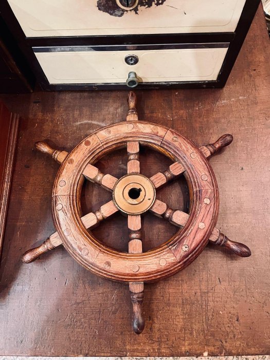 舵輪 木製舵輪 船 舵ラット 1050