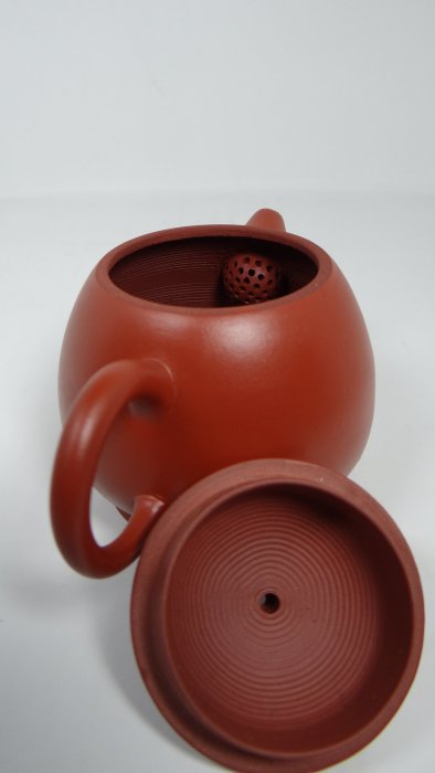 民興茶莊】宜興紫砂正品-福記手拉茗壺早期紅泥款福記手拉茗壺製160CC