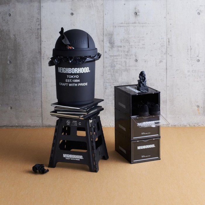 小物 NEIGHBORHOOD CI / P-TRASH CAN 希望商店】 NEIGHBORHOOD CI / P-TRASH CAN 21AW 居家消光垃圾桶
