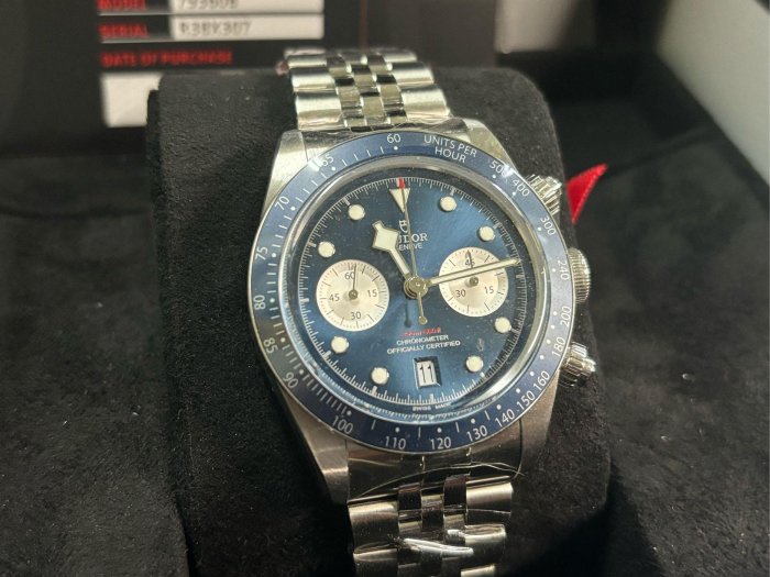 全新品 帝舵 Tudor black bay chrono 藍熊貓 /專賣店限定款/ 79360