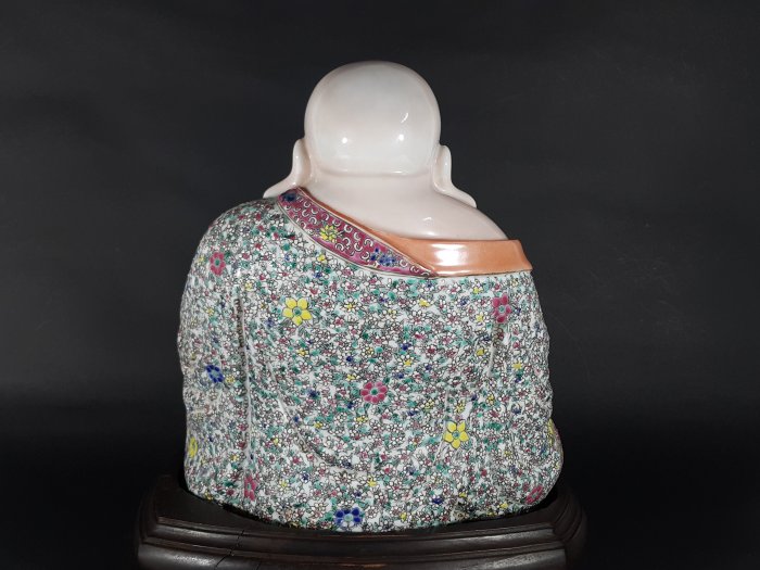 銀九藝] 古瓷陶瓷民國瓷粉彩瓷福建會館游長子造彌勒佛| Yahoo拍賣