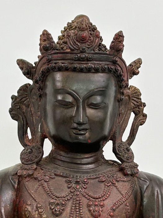 古董，明代佛像，藏友旧藏寄賣，青銅製古美術品，高3⃣️1⃣️cm，重4100克 古董，明代佛像，藏友旧藏寄賣，青銅製古美術品，高3⃣️1⃣️cm，重
