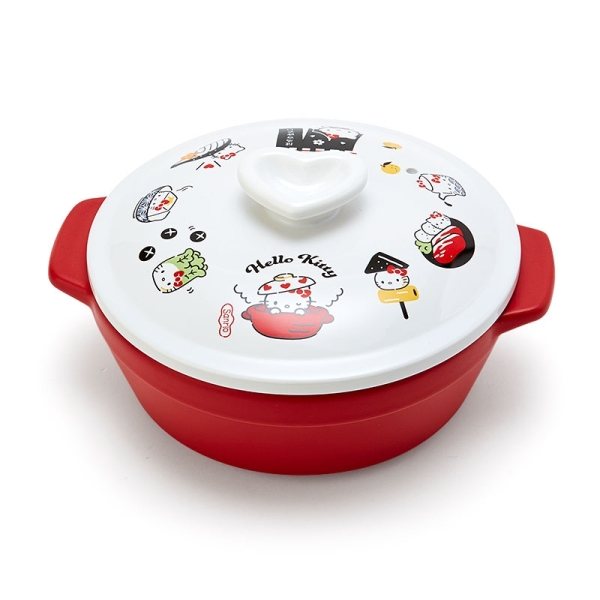 【震撼精品百貨】凱蒂貓 Hello Kitty~日本SANRIO三麗鷗 KITTY陶瓷土鍋/砂鍋附蓋-壽司#06021