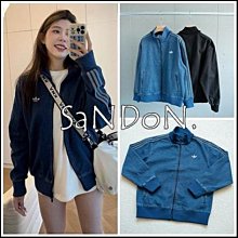 SaNDoN x『adidas』 Originals 25ss美式復古水洗設計牛仔夾克外套 250825