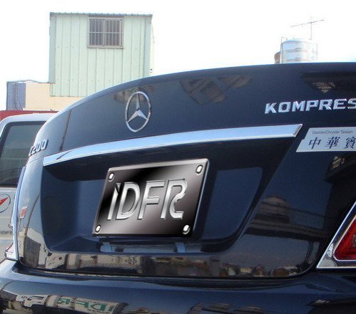 IDFR ODE 汽車精品 BENZ C W204 07-11 鍍鉻後箱飾條-810x25mm