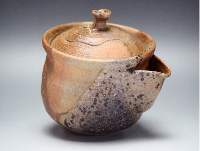 木村友敬』作備前寶瓶☆共箱急須茶注茶瓶茶道具手捻り(検索入江光人司
