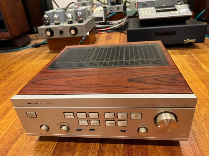力士LUXMAN L570Xs甲類合并功放真空管擴大機前級後級-2911