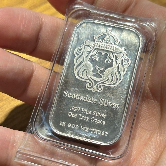 H2Shop】美國Scottsdale stacker Mint Silver bar 獅王獅子鑄造廠1oz
