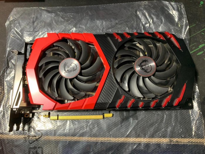 微星 紅龍GTX1060 GAMING X 6G 臺式機游戲顯卡 成色看圖，功能完好。 出售后沒問題不退貨。-【IPASON電腦配件城】
